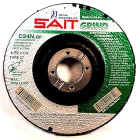 SAIT 20082 Type 27 7-Inch x 1 4-Inch x 7 8-Inch 8500 Max RPM C24N - Concrete Depressed... by SAIT