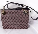 Gucci Handbags (Rose/Black) GG Fabric Messenger Bag 231817