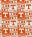 UNIVERSITY OF TENNESSEE VOLUNTEERS COTTON FABRIC-100% COTTON -UNIVERSITY OF TENNESSEE VOLUNTEERS FABRIC SOLD BY THE YARD-UNIVERSITY OF TENNESSEE VOLUNTEERS #20 SYKEL-COLLEGE COTTON FABRIC