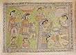 Indian Art Painting on Paper with Organic Color Madhubani 22 x 30 inches