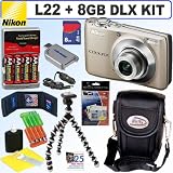 Nikon Coolpix L22 12MP Digital Camera + 8GB Deluxe Accessory Kit 61FRJYFMisL. SL160 Nikon Coolpix L22 12MP Digital Camera + 8GB Deluxe Accessory Kit