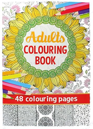 Adult Colouring Book with Creative Anti-Stress Art Therapy Patterns (R)