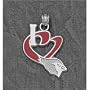 Cardinals Logo Art Women's I Heart Logo Pendant ( sz. One Size Fits All, Cardinals )