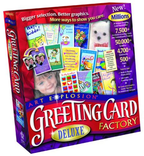 Software: Art Explosion Greeting Card Deluxe Factory