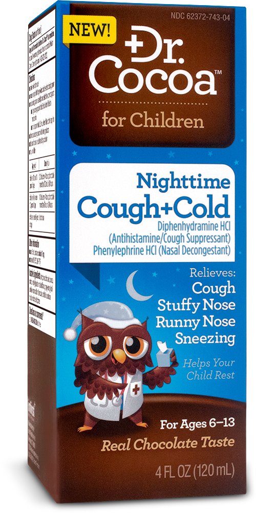 Amazon.com: Dr. Cocoa Cough and Cold Nighttime Medication, 4 Fluid ...