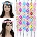 Women's Flower Crown Festival Wedding Hair Wreath Garland BOHO Floral Headband