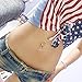 docooler 316L Surgical Steel Body Jewelry Rhinestone Anchor Dangle Button Barbell Belly Navel Ring Bar Piercing Chain