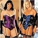 Asian Tapestry Corset in Plus Sizes 38 40 42 44 46 48 50 Black Purple Royal