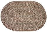 Duet Braided Rugs - Taupe 7x9 Oval Braided Rug