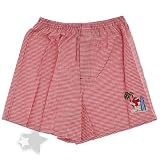 M and M Red Check Boxer Shorts for Boys