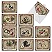 The Best Card Company Variety Pack of 10 Retro Christmas Greeting Cards with Envelopes, Humor Holiday Assortment for Men and Women (10 Designs, 1 Each) - Lacy Holidays M1760XS