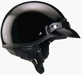 THH T5 HALF HELMET BLACK LG