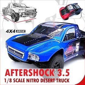 AFTERSHOCK 3.5 DESERT TRUCK ~ NITRO 1 8 Scale RC ~ (Now with 2.4GHz Remote) ~ By Redcat... from Gas Trucks RTR