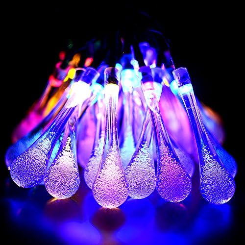 Solar Christmas String Lights, Aooking Waterproof 20ft 30 LED Christmas Lights Outdoor Solar Lights Solar Powered String Lights Fairy Lights for Garden, Party, Christmas Tree-Multi color