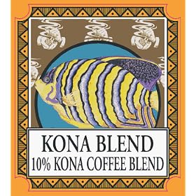 Kona Blend - Whole Beans - 10oz, Caffeinated by Beans
