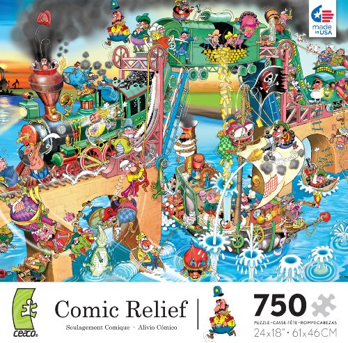 Ceaco Comic Relief Pirates of The Mississippi Jigsaw Puzzle