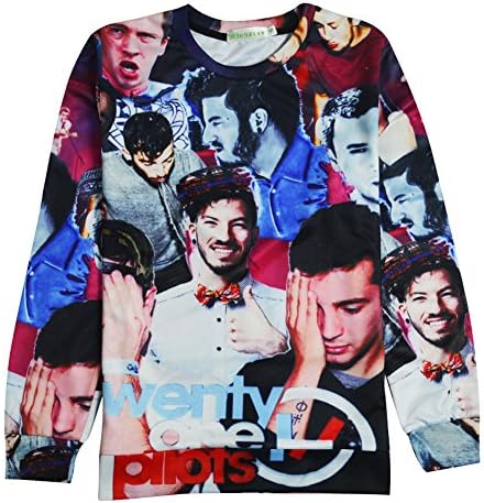 CHIC Men Women Hoodie Twenty One Pilots 3D Jersey Sweatshirt Pullover (S)