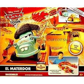 El Materdor Mater With Chuy The Bulldozer Playset Disney Pixar Cars Mattel by 