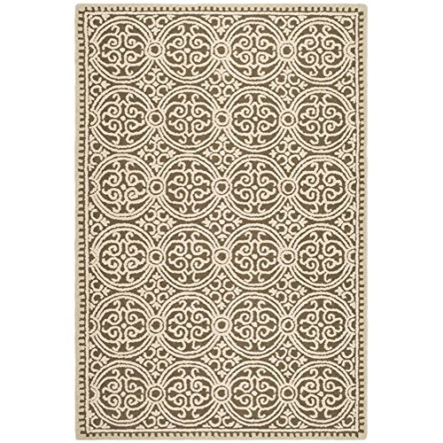 where to buy Safavieh Cambridge Collection CAM232A Brown and White Wool