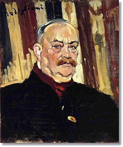 Yunart Joseph Levi by Amedeo Modigliani Hand Made Reproduction on Canvas(20 inch * 24 inch ,Framed)
