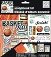 me & my BIG ideas 8-Inch by 8-Inch Scrapbook Page Kit, Basketball