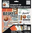 me &amp; my BIG ideas 8-Inch by 8-Inch Scrapbook Page Kit, Basketball
