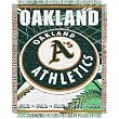 Oakland Athletics MLB Triple Woven Jacquard Throw (MLB Series) (48x60")"