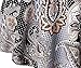 BAISHENGGT Women's Long Sleeve Buttons Tunic Top L Brown