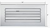 C.R. LAURENCE AMG1680 CRL Clear Acrylic 16 X 8 Adjustable Louver Mirror Grille