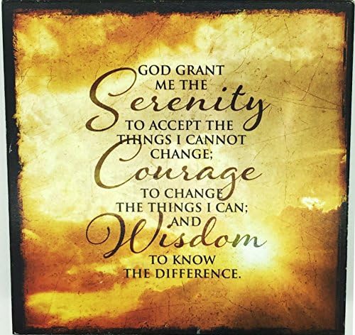 Christian Block shelf-sitter Serenity Courage Wisdom