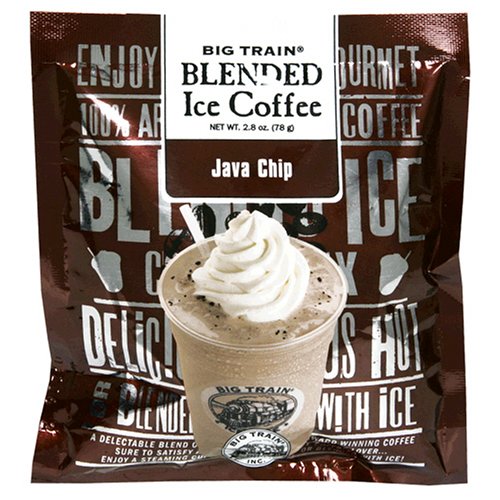 Big Train Java Chocolate Chip Blended Ice Coffee (single serve bag), Pack of 25 2.8-Ounce Units (70-Ounces)