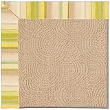 IMAGE OF Zoe-Bramble Flax Machine Woven Olefin Rug with Custom border 10.00 x 14.00.