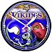 Minnesota Vikings Round Clock