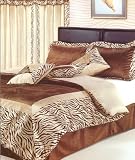 Review AtHomeMart  / 7 PCS King Size Zebra Safari Print Jacquard Comforter Bed Set
