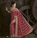 Magenta Party Wedding Designer Vogue Dress Sari Saree