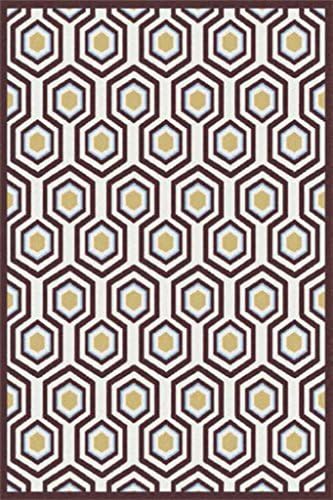 Contemporary 1049 Gold and Brown Area Rug