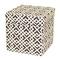 Kid's Floral Storage Ottoman - Chocolate