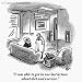 'I was able to get in one last lecture about diet and exercise.' Cartoon print by Frank Cotham, Published in The New Yorker on 5/29/2006