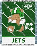 New York Jets NFL Triple Woven Jacquard Throw (Baby Series) (36"x46")