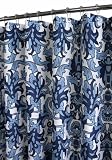 Park B. Smith Rococo Scroll Watershed Shower Curtain, Porcelain Blue/White