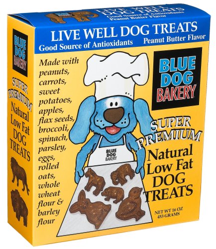 Blue Dog Bakery Live Well Dog Treats, 16-Ounce Boxes (Pack of 6)