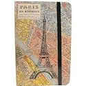 Cavallini Paris Map Notebook Small 4 x 6 inches
