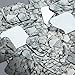 Sequin Gray Stone Rocks Pebbles Gravel Square Diamond 1.5 inches Couture Loose Paillette Sequins