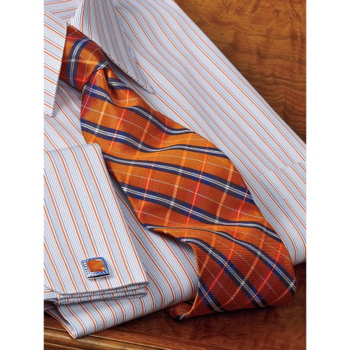 Paul Fredrick Plaid Silk Tie