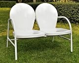 Griffith Metal Loveseat in White