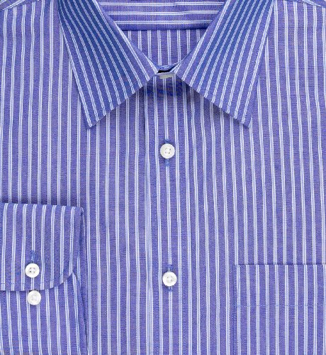 Easy Iron Pure Cotton Long Sleeve Outline Stripe Shirt