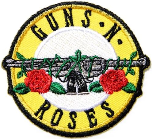 GUNS N ROSES Heavy Metal Punk Rock Music Band Logo Patch Sew Iron on Embroidered Appliques Badge Sign Costume Gift by PRINYA SHOP