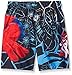 Marvel Boys Spiderman Multi Color Swim Trunk, Red/Blue, 6/7