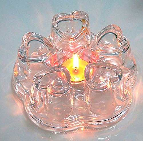 Home tea(TM) Crystal texture transparent glass teapot warmer heart shaped teapot heating base