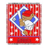 MLB Los Angeles Angels 36-Inch-by-46-Inch Woven Jacquard Baby Throw